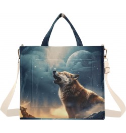 Wolf21 Corduroy Tote Bag for Women Hobo Crossbody Bag Purse Stylish Shoulder Handbag Messenger Bags, S $13.15 Totes