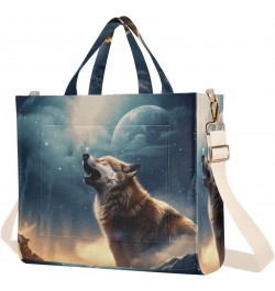 Wolf21 Corduroy Tote Bag for Women Hobo Crossbody Bag Purse Stylish Shoulder Handbag Messenger Bags, S $13.15 Totes