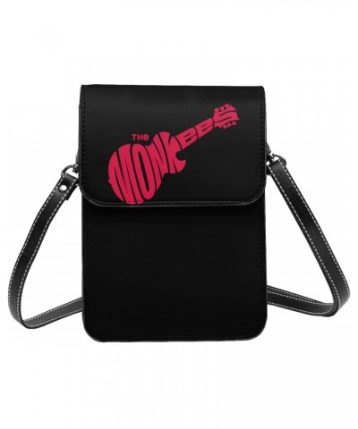 The Rock Monkees Band Logo Small Cell Phone Purse Female Shoulder Bags Cell Phone Purse Clutch Handbag $19.37 Evening Bags