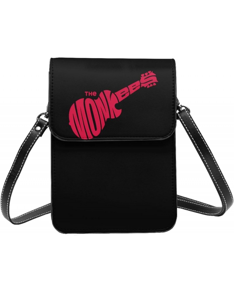 The Rock Monkees Band Logo Small Cell Phone Purse Female Shoulder Bags Cell Phone Purse Clutch Handbag $19.37 Evening Bags