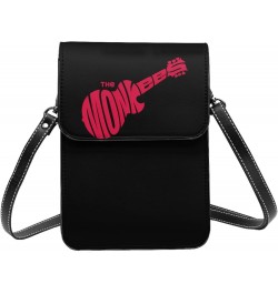 The Rock Monkees Band Logo Small Cell Phone Purse Female Shoulder Bags Cell Phone Purse Clutch Handbag $19.37 Evening Bags