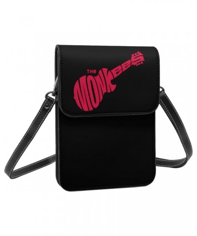 The Rock Monkees Band Logo Small Cell Phone Purse Female Shoulder Bags Cell Phone Purse Clutch Handbag $19.37 Evening Bags