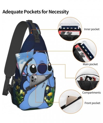 Cartoon Sling Bag Chest Crossbody Bag Men Women Casual Sling Backpacks For Travel Hiking Sport Ae14 $17.03 Backpacks