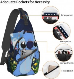 Cartoon Sling Bag Chest Crossbody Bag Men Women Casual Sling Backpacks For Travel Hiking Sport Ae14 $17.03 Backpacks