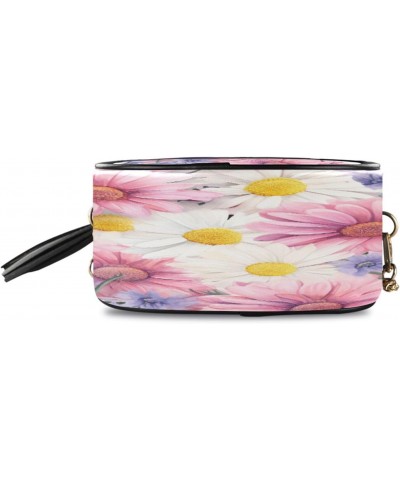 Crossbody Purse Small Crossbody Bags Shoulder Handbags Pink Purple White Daisy for Women $12.50 Shoulder Bags