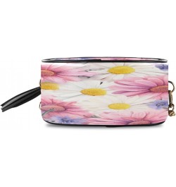 Crossbody Purse Small Crossbody Bags Shoulder Handbags Pink Purple White Daisy for Women $12.50 Shoulder Bags