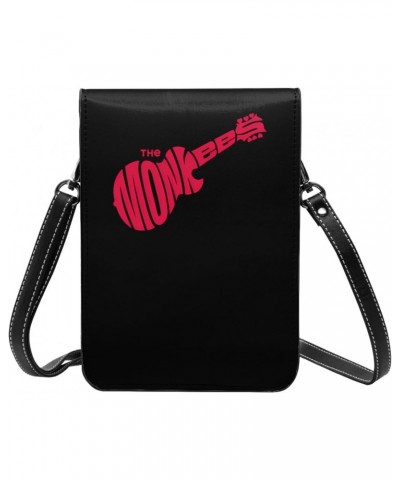 The Rock Monkees Band Logo Small Cell Phone Purse Female Shoulder Bags Cell Phone Purse Clutch Handbag $19.37 Evening Bags