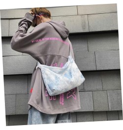 2pcs Tie-dye Canvas Bag Canvas Messenger Bag Canvas Satchel Cross Shoulder Bags for Women Girls Lunch Bluex2pcs $14.53 Crossb...