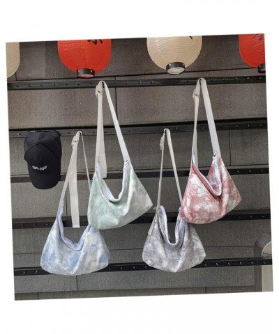 2pcs Tie-dye Canvas Bag Canvas Messenger Bag Canvas Satchel Cross Shoulder Bags for Women Girls Lunch Bluex2pcs $14.53 Crossb...