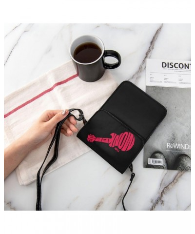 The Rock Monkees Band Logo Small Cell Phone Purse Female Shoulder Bags Cell Phone Purse Clutch Handbag $19.37 Evening Bags