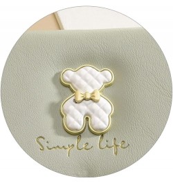 Women Wallet PU Leather Cute Bear Bowknot Small Slim Trifold Short Credit Card Case Holder Organizer with ID Window for Girls...