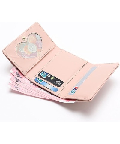 Women Wallet PU Leather Cute Bear Bowknot Small Slim Trifold Short Credit Card Case Holder Organizer with ID Window for Girls...