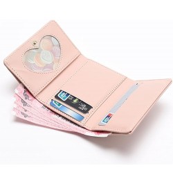 Women Wallet PU Leather Cute Bear Bowknot Small Slim Trifold Short Credit Card Case Holder Organizer with ID Window for Girls...