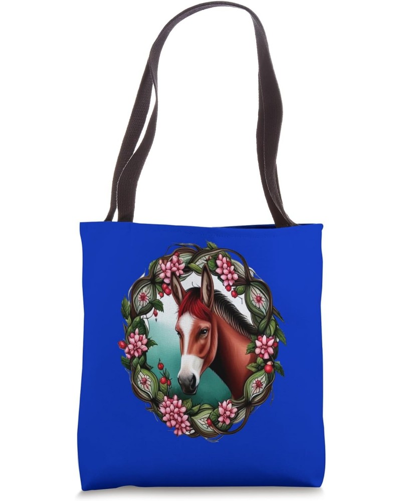 A Mule Surrounded By Hawthorn Wreath Missouri State Tattoo Tote Bag $13.62 Totes