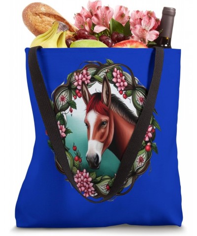 A Mule Surrounded By Hawthorn Wreath Missouri State Tattoo Tote Bag $13.62 Totes