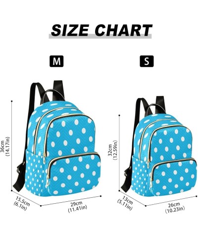 Fashion Backpack Mini Backpack Purse Casual Daily Backpack White Dot for Travel for College Work Small $19.37 Backpacks