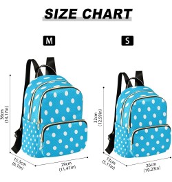 Fashion Backpack Mini Backpack Purse Casual Daily Backpack White Dot for Travel for College Work Small $19.37 Backpacks