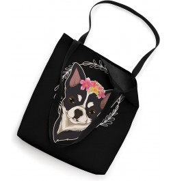 Floral Dog Owner Pet Lover Flowers Dog Lover Chihuahua Tote Bag $15.39 Totes