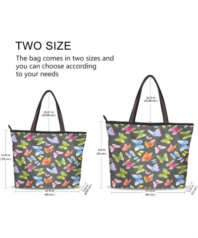 Tote Bag for Women with Zipper,Polyester Tote Purse Holiday Tote Bag Work Handbag Women Gift 9 $13.85 Totes