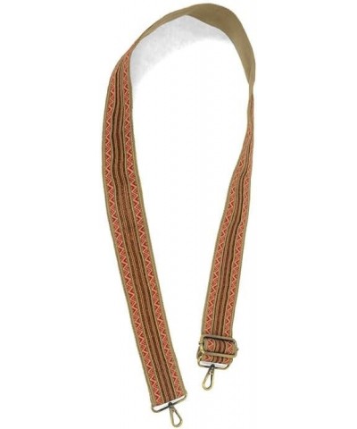 Women's Fashon Crossbody Purse Replacement Strap Copper Stripe and Geo Border Embroidered $14.28 Crossbody Bags