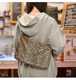 Fluffy Crossbody Bag for Women,Polyester Crossbody Bag Fluffy Tote Bag Lady Shoulder Bag 19 $13.43 Shoulder Bags