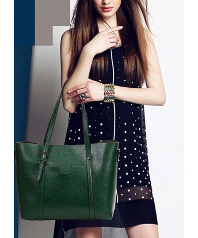 PU Leather Handbag For Women, Top Handle Tote Shoulder Crossbody Hobo Bag Satchel Purse Green Green $26.18 Totes