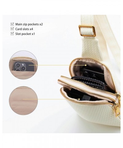 Small Sling Bag for Women Crossbody Purse, Soft Vegan Leather Sling Purse, Crossbody Bags for Women White Beige-04 $17.04 Cro...