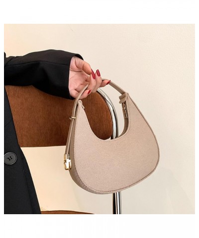 Stylish Women Shoulder Handbag Stylish Casual Portable Bag, Soft PU Portable Bag for Commuting Shopping Date Work Khaki $9.32...