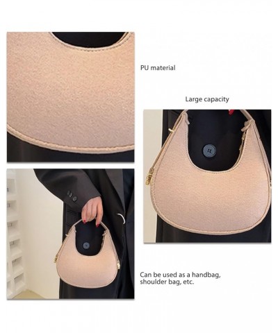 Stylish Women Shoulder Handbag Stylish Casual Portable Bag, Soft PU Portable Bag for Commuting Shopping Date Work Khaki $9.32...