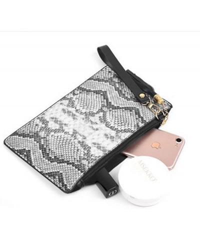 Fashion Women Animal Print Envelope Clutch Bag Ladies Retro Evening Party Prom Loop Handbag Purse (C-Black Leopard) D-grey $3...