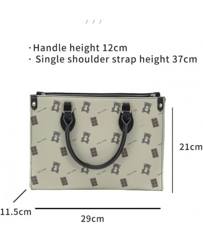 Women Leather Shoulder Bag Handbag Women Fashion Large Capacity Handbags Workplace Commuter Work Bag Work Bag Tote Bag Brown ...