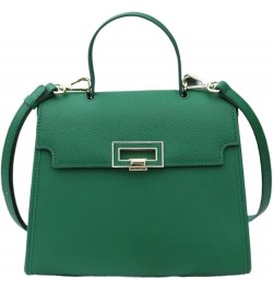 Cowhide Leather Ladies Shoulder Bag Office Lady Trapezoidal Handbag Female Fashion Messenger Crossbody Green $48.39 Shoulder ...