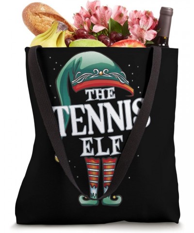 Tennis Elf Christmas Group Xmas Pajama Party Tote Bag $10.49 Totes