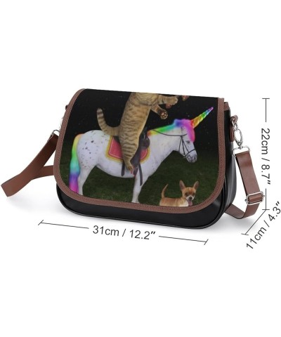 Printed Crossbody Bags Women City Leather Shoulder Bag Satchel Hobo Bags Trendy Chicken Art Painting Color12 $18.49 Hobo Bags