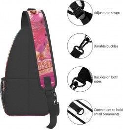 Hiking Travel Bag Multifunction Chest Shoulder Bag Cartoon Soccer Player Sling Crossbody Bag With Adjustable Strap unisex. M2...