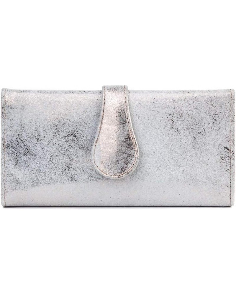 Women's Mila Printed Leather Trifold Wallet Rose Gold White $37.62 Wallets