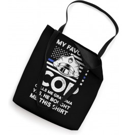 my favorite cop calls me grandma officers police grandmother Tote Bag $12.88 Totes