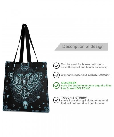 Handbags and Purse Butterfly Skull for Women Tote Bag Large Capacity Top Happy Halloween Gothic Storage Handle Shopper Should...