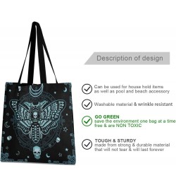 Handbags and Purse Butterfly Skull for Women Tote Bag Large Capacity Top Happy Halloween Gothic Storage Handle Shopper Should...