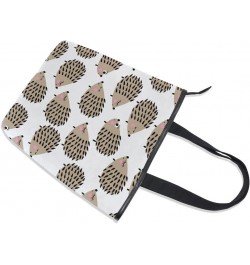 Tote Canvas Shoulder Bag Cute Hedgehog Womens Handbag $12.47 Shoulder Bags