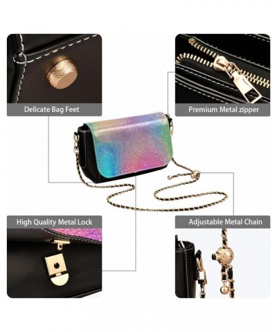 Crossbody Bags for Women Trendy Women's Black Shoulder Bag Small PU Leather Flap Cross Body Bag Handbags Pattern7 $20.90 Cros...