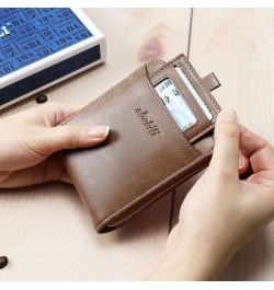 Men Wallet Coin Bag multifunction Purse Coin Pouch Wallets for Men Card Holder Short Purses (Color : Black) Black $39.66 Wallets