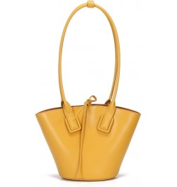 2020 New Fashionable Genuine Leather Sling Bags Handbags Catfish Bags Yellow $26.24 Handbags