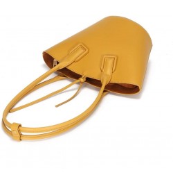 2020 New Fashionable Genuine Leather Sling Bags Handbags Catfish Bags Yellow $26.24 Handbags