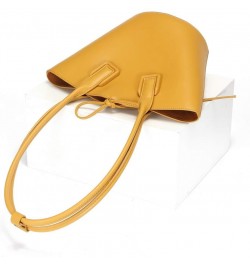 2020 New Fashionable Genuine Leather Sling Bags Handbags Catfish Bags Yellow $26.24 Handbags