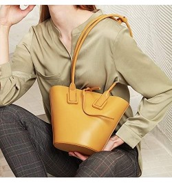 2020 New Fashionable Genuine Leather Sling Bags Handbags Catfish Bags Yellow $26.24 Handbags