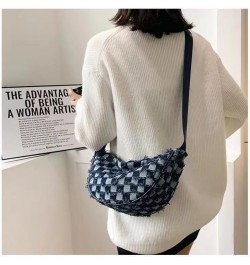 Denim Tote Bag canvas casual everyday Clutch Bag Adjustable Shoulder Handbag designed for the modern womanbolso de mujer Dark...