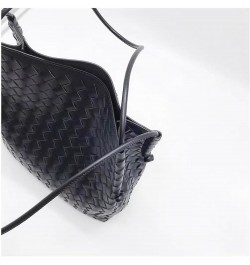 Sheepskin Woven Shoulder Bag Large Capacity Bag For Women 2023 Genuine Leather Women's Bucket Bag Tote Bag Armpit Bag 03 $33....