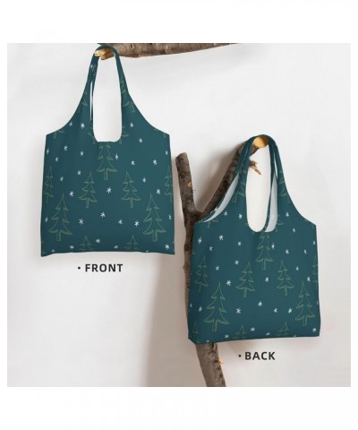 Merry Christmas Single Shoulder Commuter Canvas Tote Bags For Women And Men Merry Christmas114 $12.53 Totes