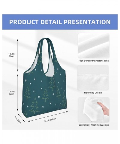 Merry Christmas Single Shoulder Commuter Canvas Tote Bags For Women And Men Merry Christmas114 $12.53 Totes